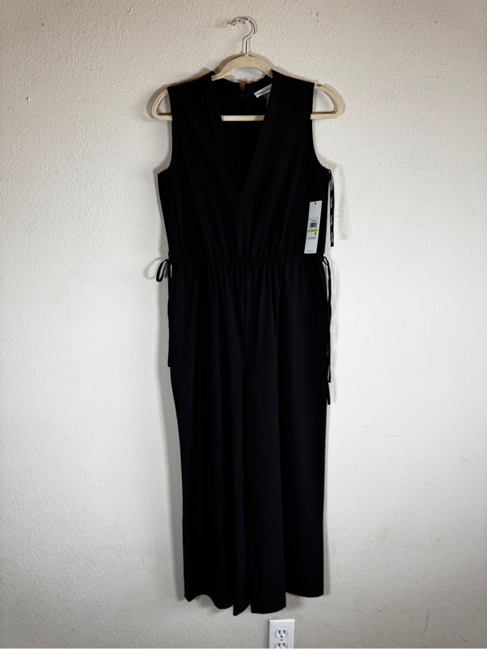 Calvin Klein Black Sleeveless V-Neck Maxi Dress
